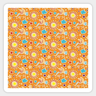 "Sun Scent": from "Pegasus Play" Original Pattern Collection Sticker